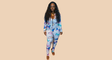 Load image into Gallery viewer, Butterfly Print Plus Size Jumpsuit