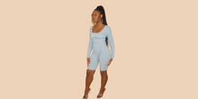 Load image into Gallery viewer, Space Grey Rib Knit Unitard