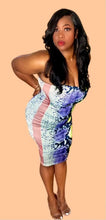 Load image into Gallery viewer, Cobra Snake Skin Bodycon Dress