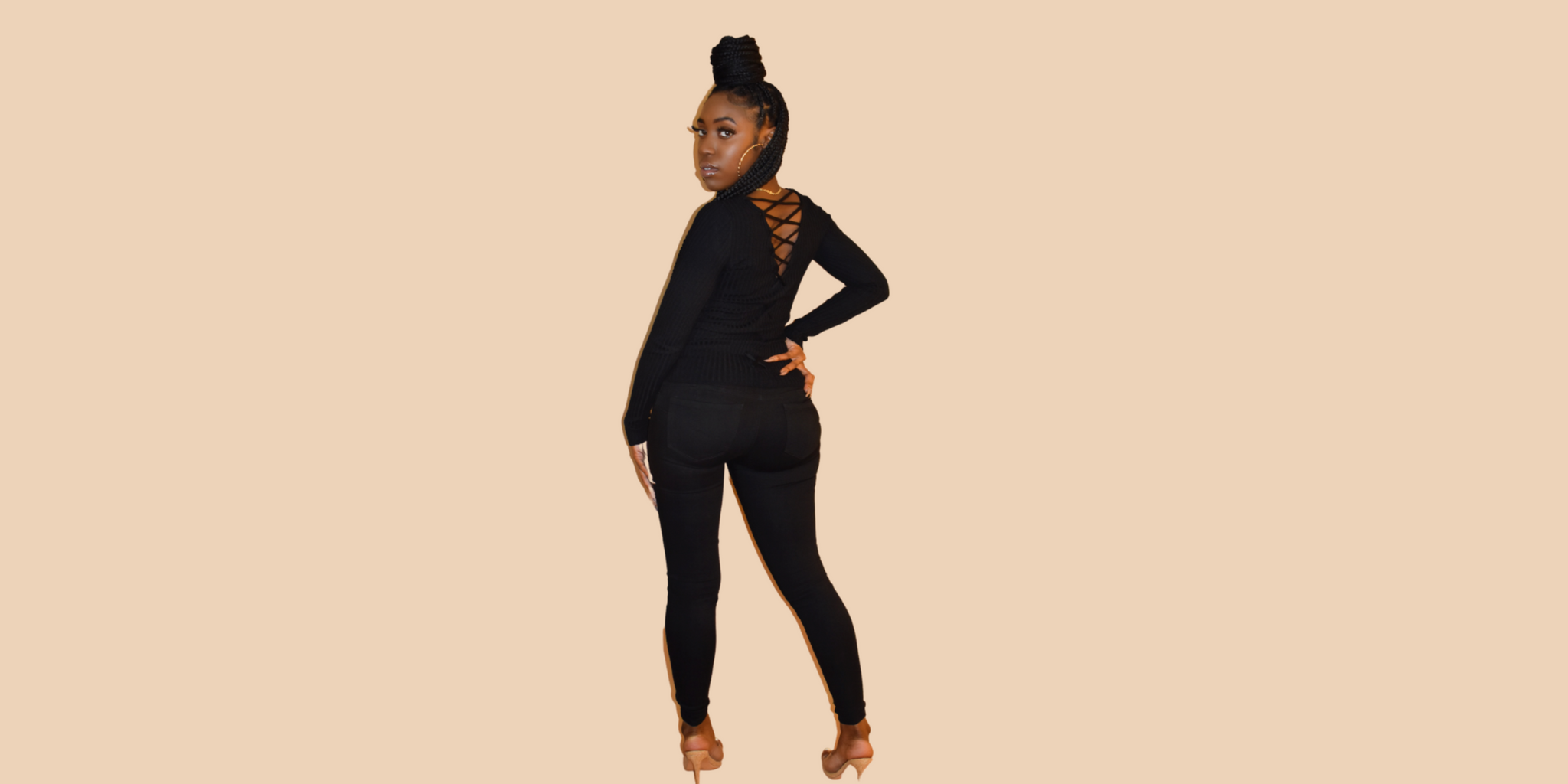 Corset sales back sweater