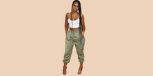 Load image into Gallery viewer, Olive Elastic Waist Joggers
