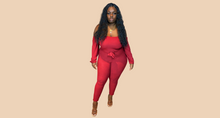 Load image into Gallery viewer, Flawless Plus Size Off Shoulder Jumpsuit
