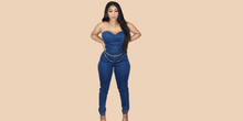 Load image into Gallery viewer, Indigo Denim Jumpsuit
