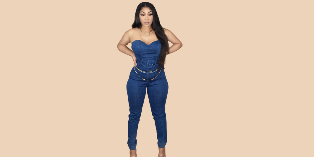 Indigo Denim Jumpsuit